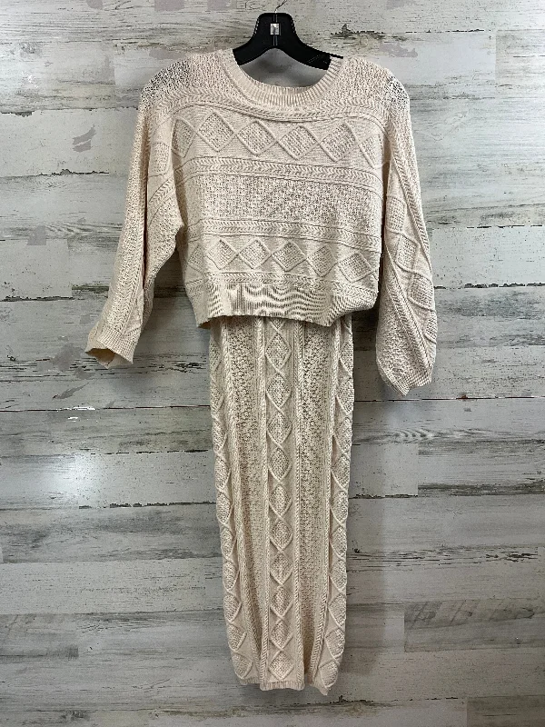 Dress Sweater By Current Air In Tan, Size: Xs