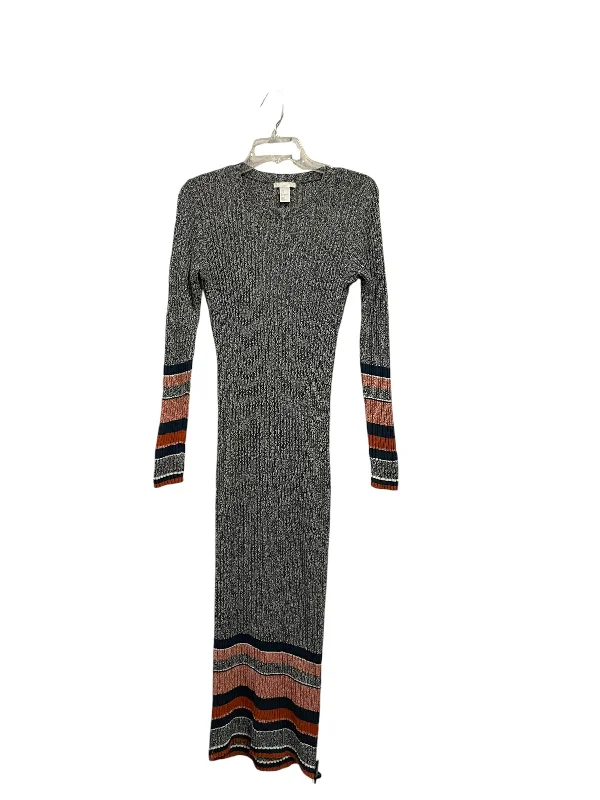 Dress Sweater By H&m In Grey, Size: S