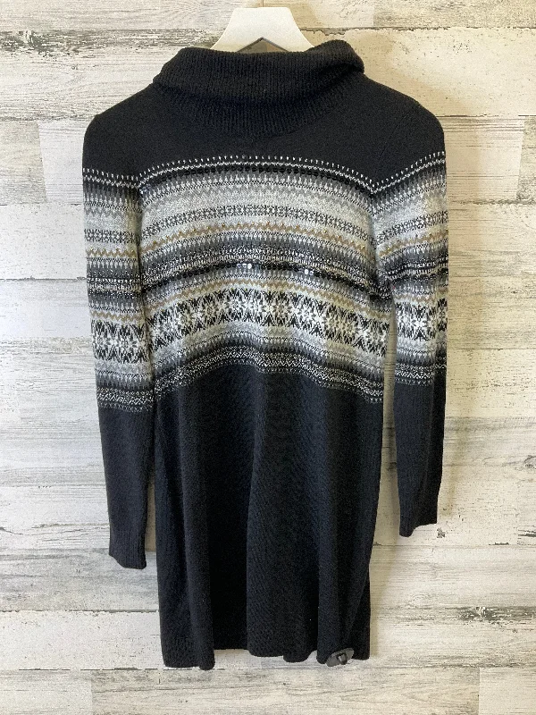 Dress Sweater By Loft In Black, Size: S