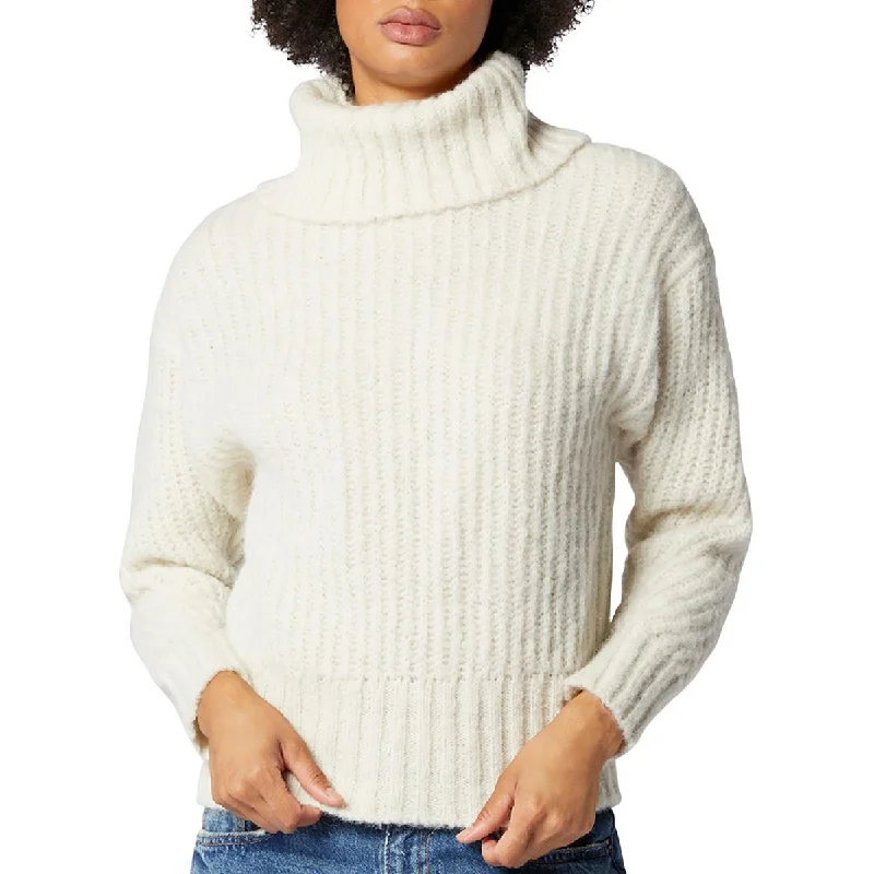 Equipment Femme Womens Ledra Wool Blend Knit Turtleneck Sweater