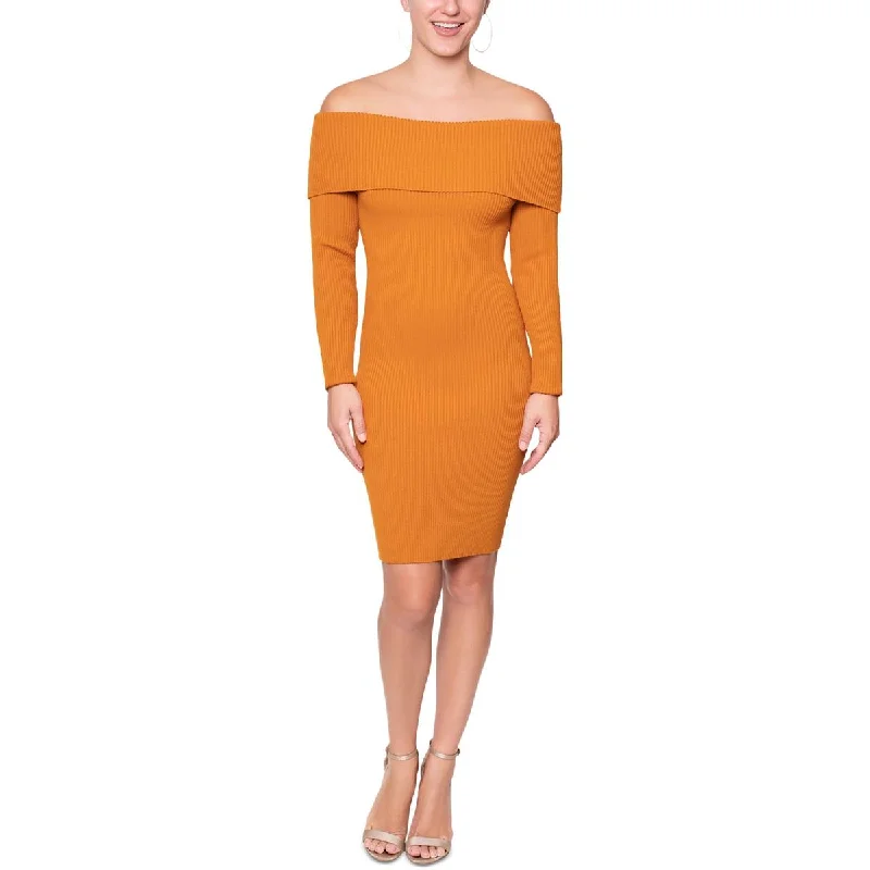 Rachel Rachel Roy Womens Drapey Midi Sweaterdress