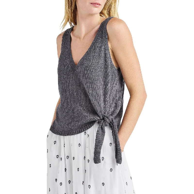 Splendid Womens Berkeley Cotton Side Tie Tank Top Sweater