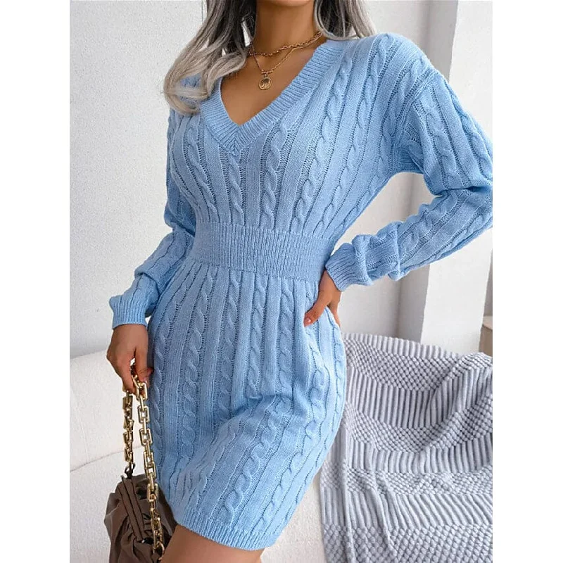 Women's Sweater Sheath Dress