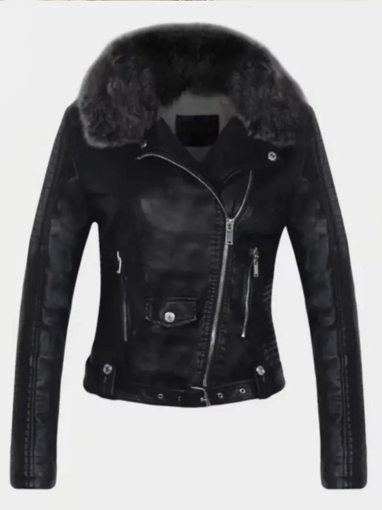 Stylish Black Leather Jacket For Cold Weather Protection