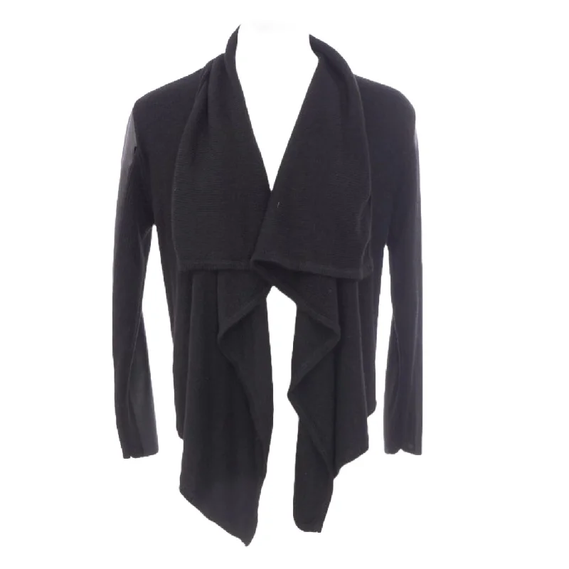 Black Solid Cardigan Sweater